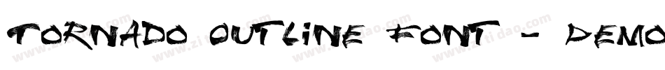 Tornado Outline Font - Demo字体转换